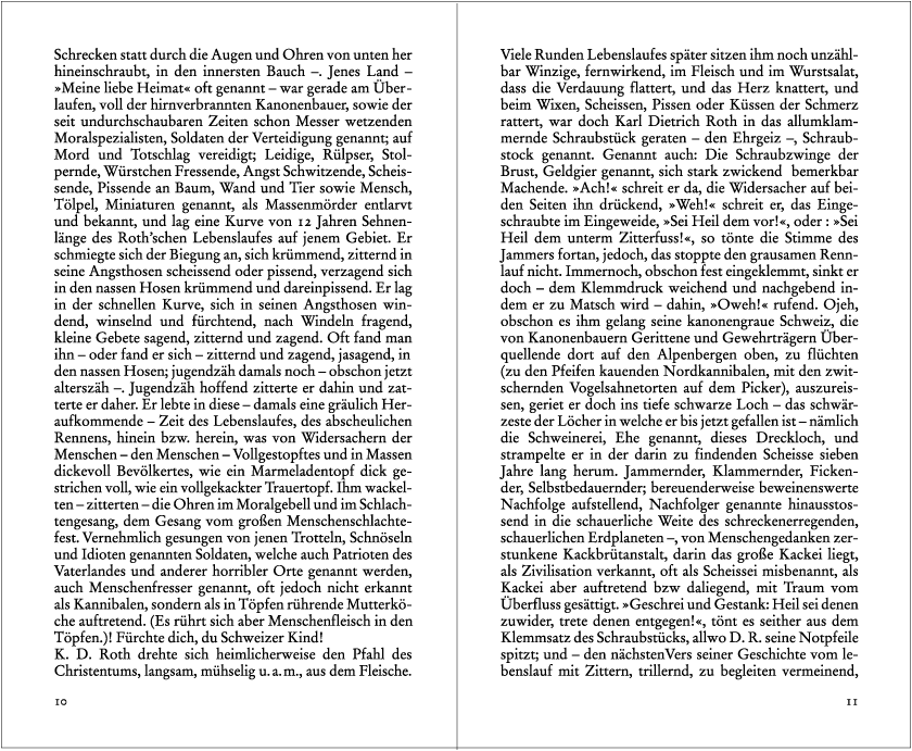 Dieter Roth, Seite 10-11